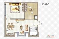 途家斯维登度假公寓2室1厅1卫98.6㎡户型图