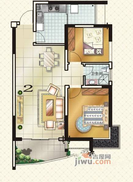 悦城逸景普通住宅78.9㎡户型图