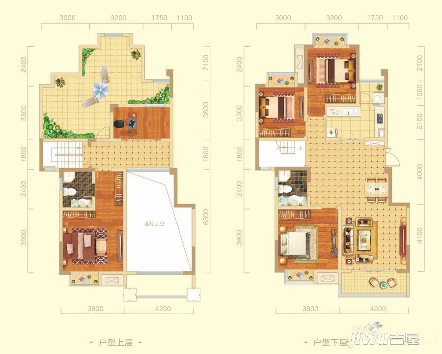 通锦国际嘉园5室2厅2卫177㎡户型图