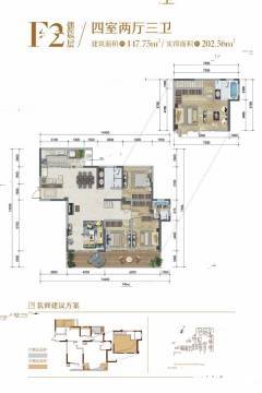 达州天誉誉府户型图-房型图-平面图-吉屋网