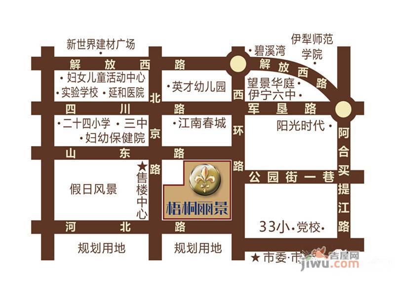 营建梧桐丽景位置交通图