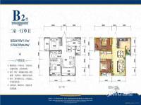 四美城南壹号2室1厅1卫86.1㎡户型图