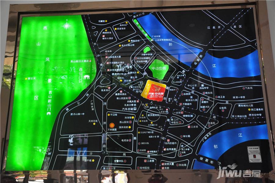 万锦中央城位置交通图