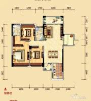 金港明珠3室2厅2卫131㎡户型图