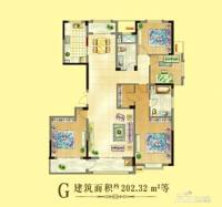 滨江国际御园3室2厅1卫202㎡户型图