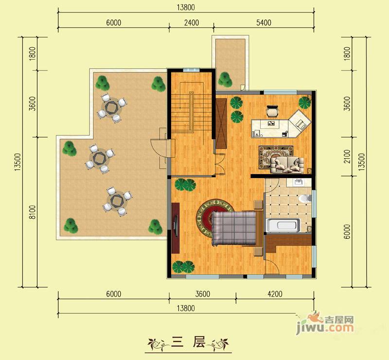 山水美居别墅1室1厅1卫434.5㎡户型图