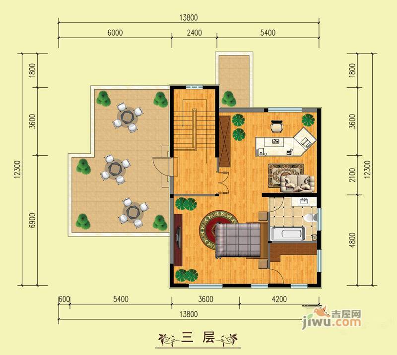 山水美居别墅1室1厅1卫394㎡户型图