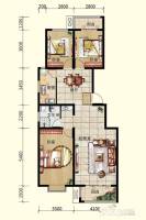 良园新居3室2厅1卫122㎡户型图