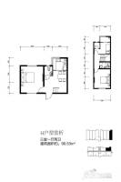 唐山新野上郡3室1厅2卫96.5㎡户型图