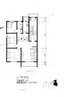 唐山新野上郡3室2厅1卫114.7㎡户型图