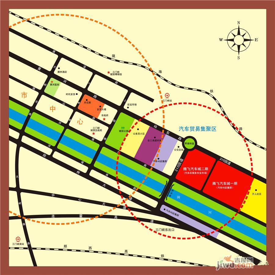 腾飞汽贸港位置交通图图片