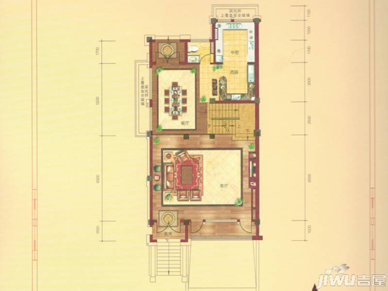 春天翡翠城0室2厅1卫户型图