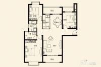 锦悦华庭3室2厅2卫132㎡户型图