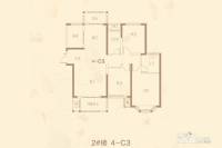 建业新区森林半岛3室2厅2卫138㎡户型图