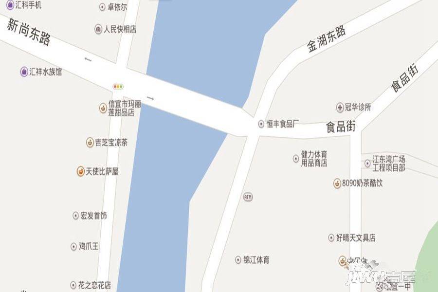江东湾广场位置交通图图片