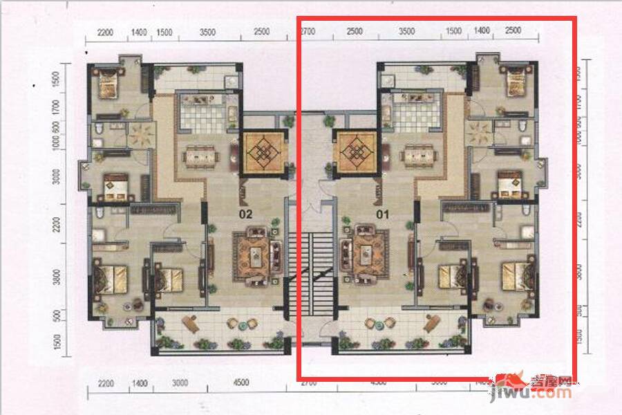 怡景花园4室2厅2卫182.5㎡户型图