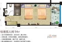 中国草海国际养生基地普通住宅54㎡户型图
