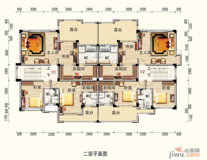 随州碧桂园6室2厅3卫124.9㎡户型图