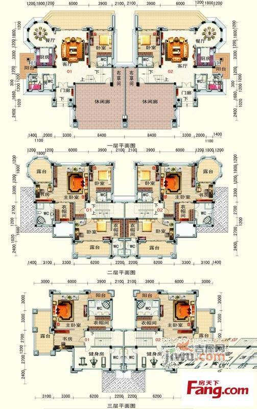 碧桂园6室5厅6卫501.2㎡户型图