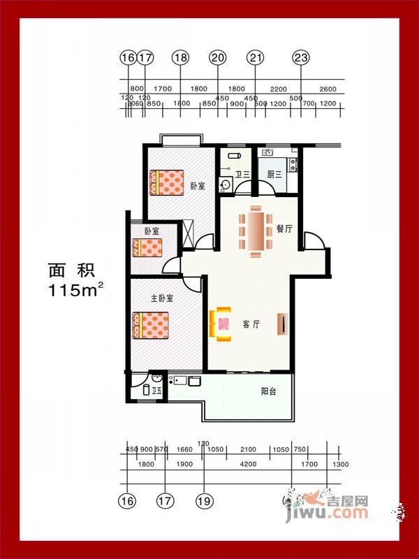 金域龙湾
                                                            3房2厅2卫
