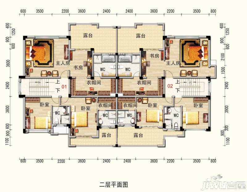 随州碧桂园6室2厅3卫124.9㎡户型图