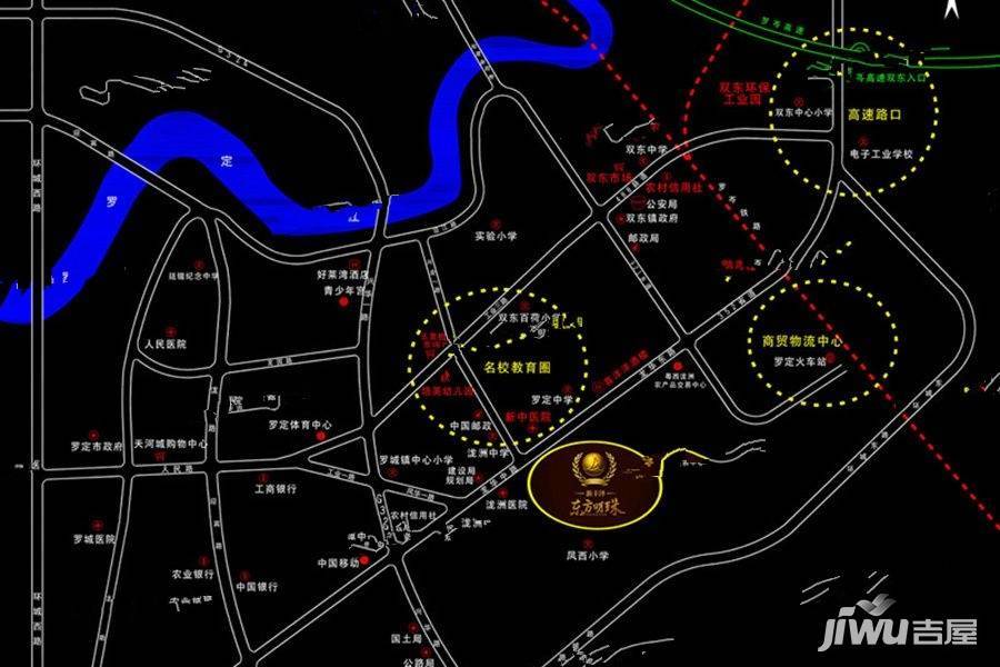 东方明珠花园商住小区位置交通图2