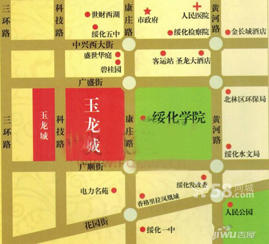 弘坤玉龙城位置交通图
