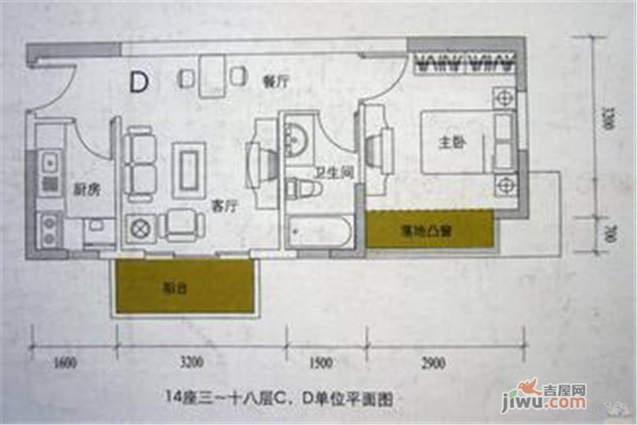 锦秀江南
                                                            2房1厅1卫
