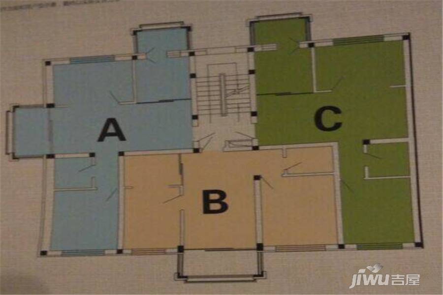 颐和苑2室1厅1卫100㎡户型图