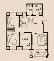 兴光凯旋国际公馆2室2厅1卫104.9㎡户型图