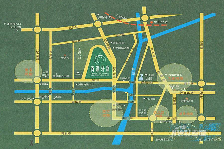 尚湖轩二期位置交通图7