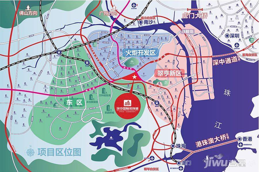 深中国际装饰城位置交通图