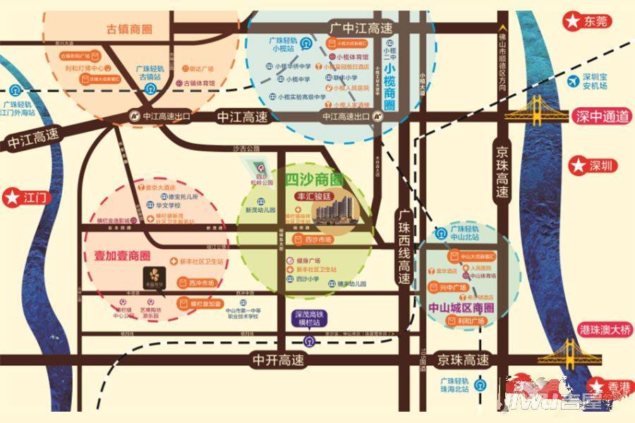 丰汇骏廷位置交通图图片