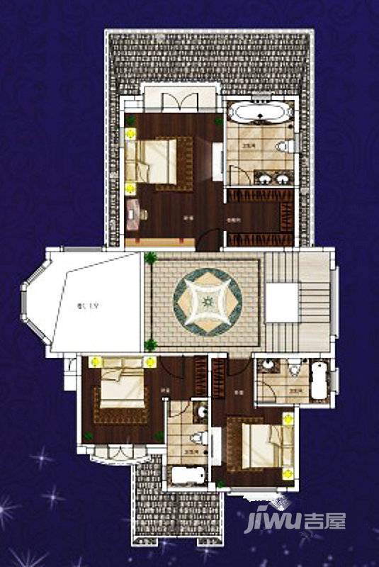 雅居乐民森迪茵湖普通住宅120㎡户型图