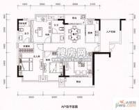 蓝波水岸3室2厅2卫129.4㎡户型图