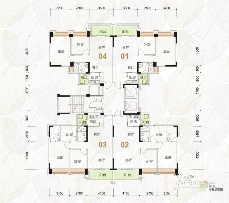 中澳春城5棟戶型圖戶型圖|中澳春城3房2廳2衛戶型圖_坦洲鎮中澳春城