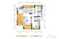 中铭宝翠园3室2厅2卫112㎡户型图