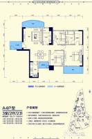 御城金湾3室2厅2卫136.8㎡户型图