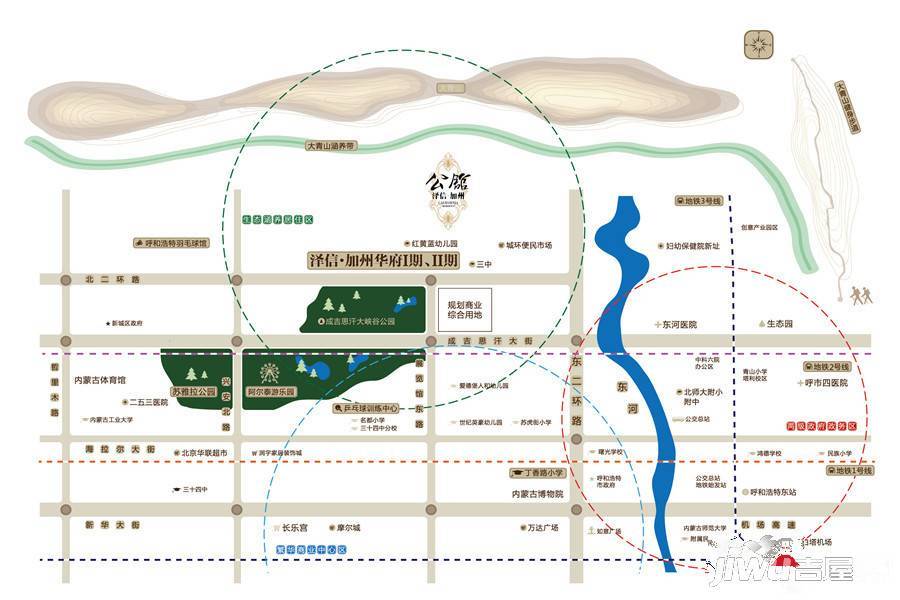 泽信加州公馆位置交通图1
