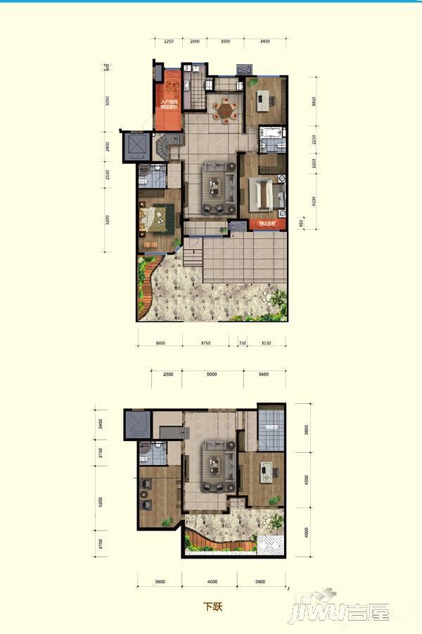 泽信加州公馆5室2厅3卫272.6㎡户型图