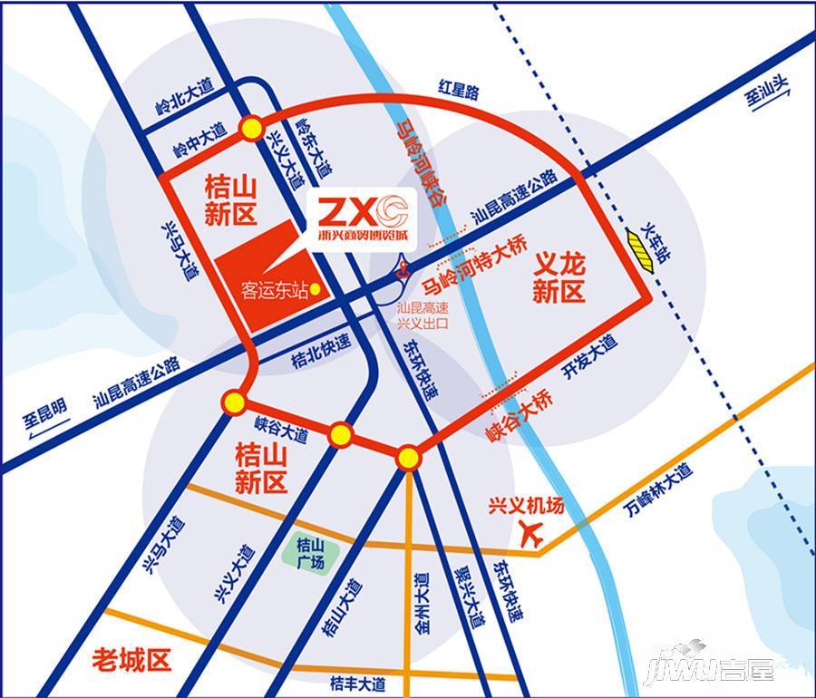 浙兴商贸博览城位置交通图