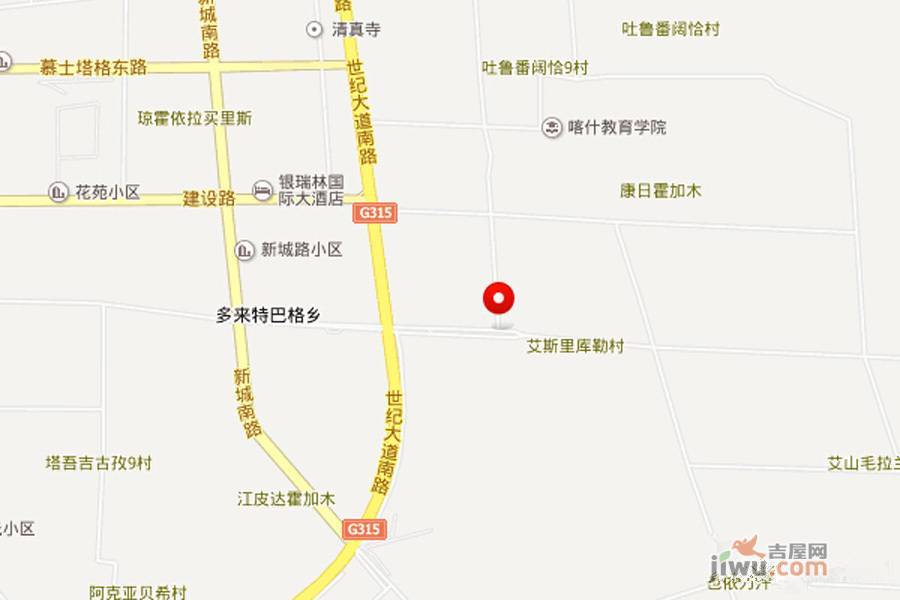 喀什深圳城位置交通图