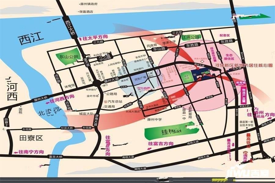 金源城位置交通图