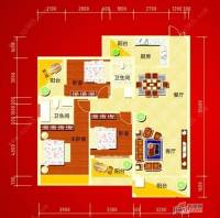 好家居国际商城3室2厅2卫134.2㎡户型图