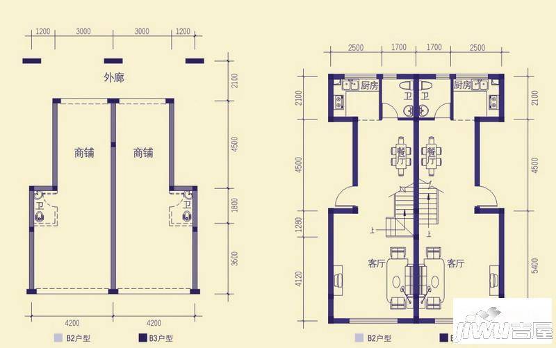 龙胤财富广场普通住宅219㎡户型图