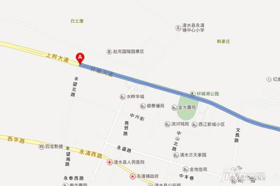 福铭东方御景城位置交通图
