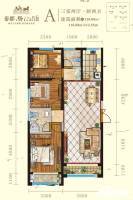 秦都褐石公馆3室2厅2卫120㎡户型图