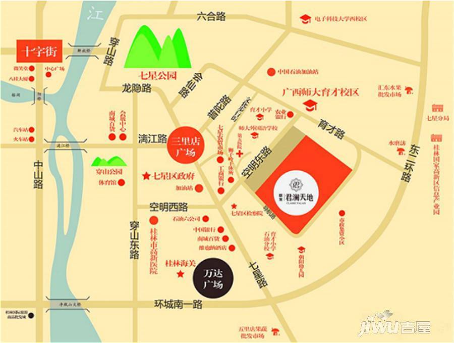 联发君澜天地位置交通图图片