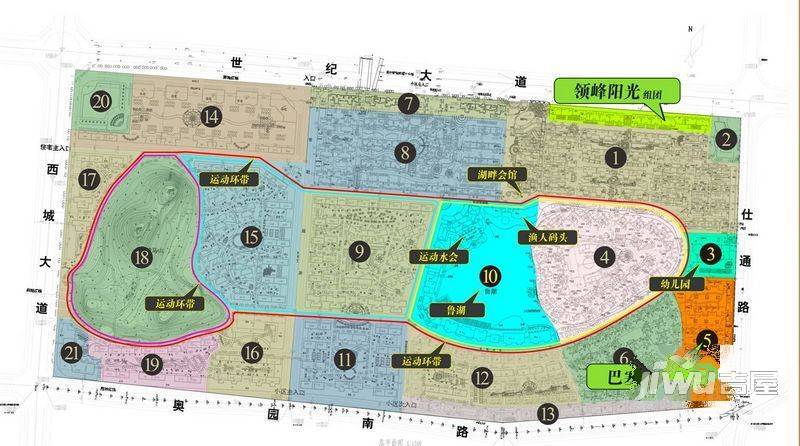 桂林奥林匹克花园规划图图片