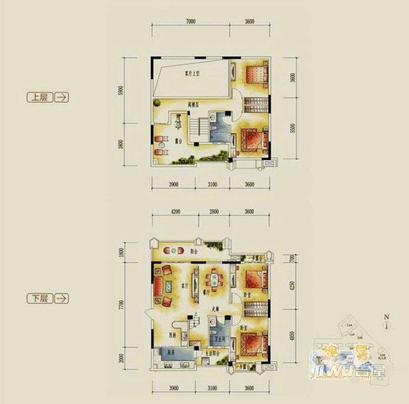 兴进臻园4室2厅0卫119㎡户型图